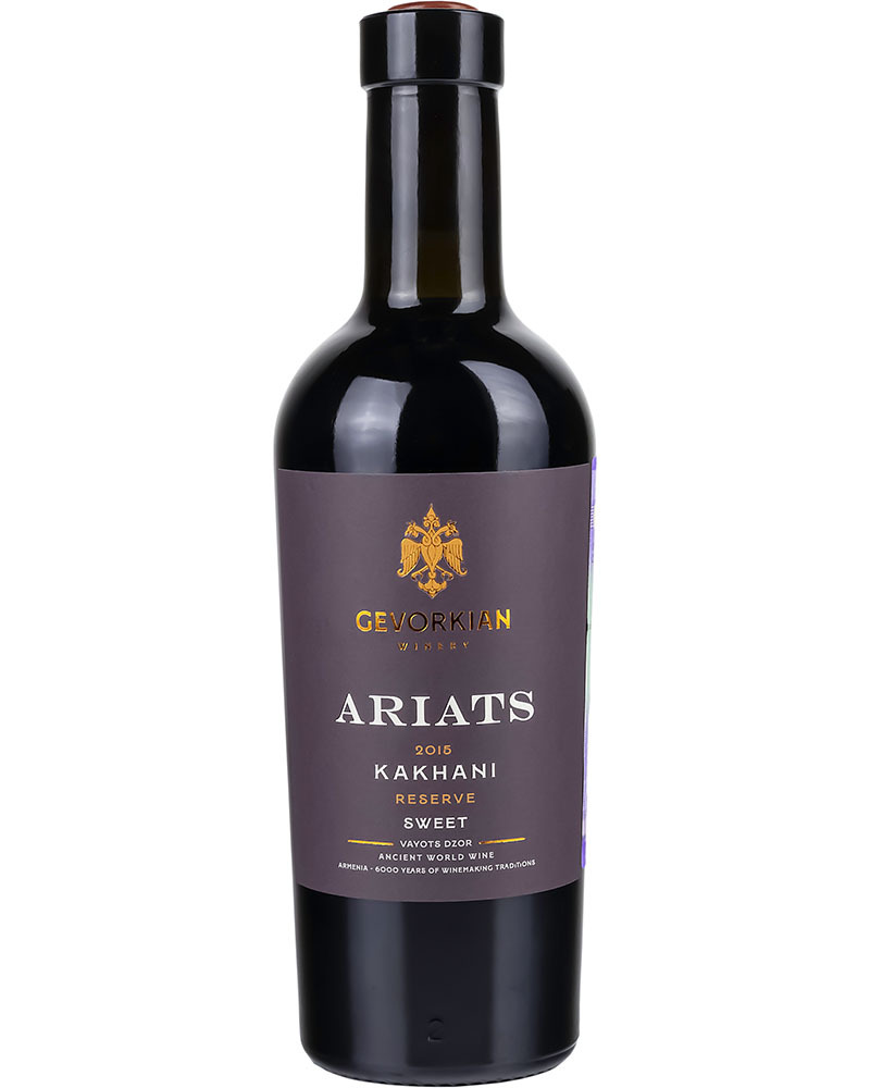 Вино Gevorkian Winery Красное Сладкое Ариац Кахани Резервное г.у. 2015 14,5%, 0,375 л, Армения