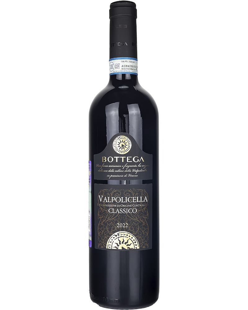 Вино Красное Сухое Bottega Вальполичелла Классико 2022 г.у. 12,5% 0,75 л, Италия