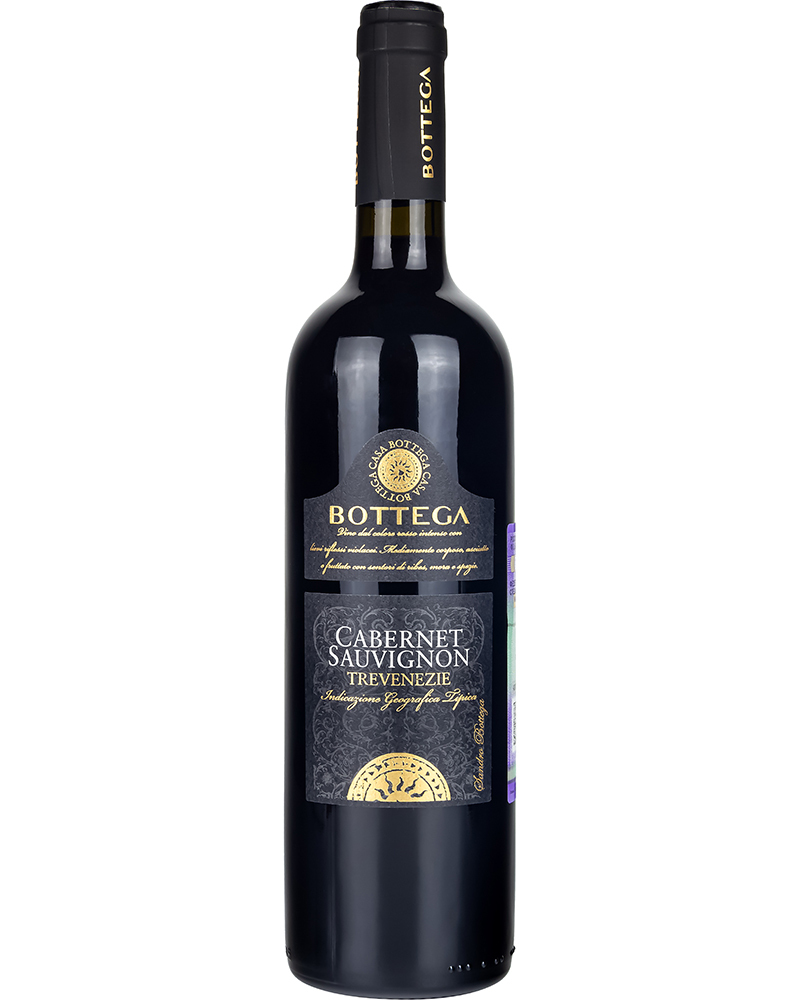 Вино Красное Сухое Bottega Каберне Совиньон Тре Венецие 2022 г.у. 12,5%, 0,75 л, Италия