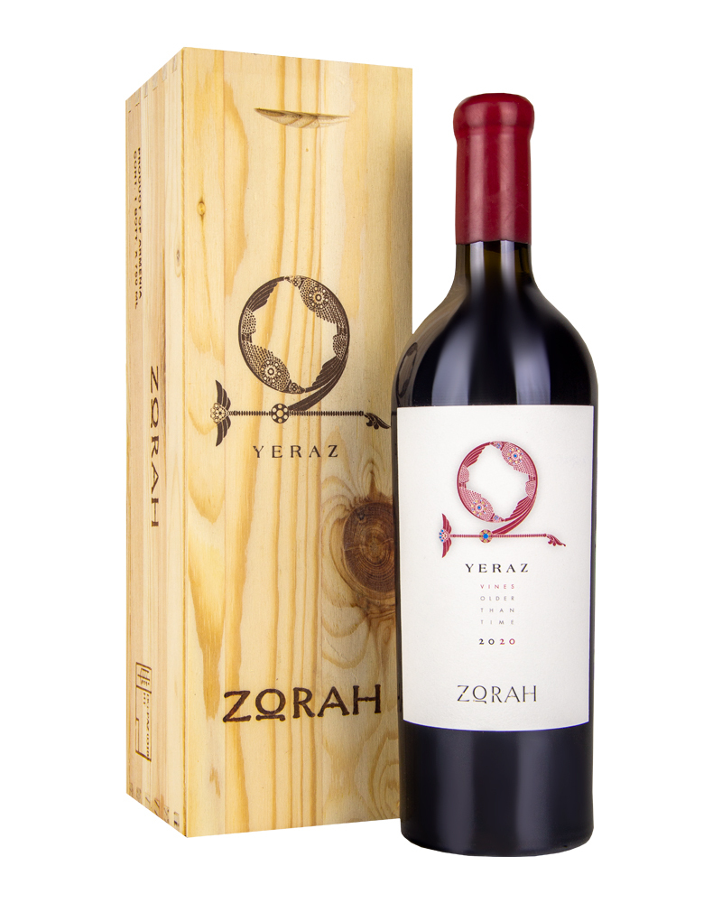 Вино Zorah Ераз Красное Сухое Выдержанное 2020 г.у. 12,5%, 1,5 л, в деревянном ящике, Армения