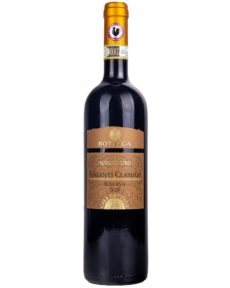 Вино Bottega Красное Сухое Ачино Д’Оро Кьянти Классико Рисерва 2020 г.у. 13,5%, 0,75 л, Италия