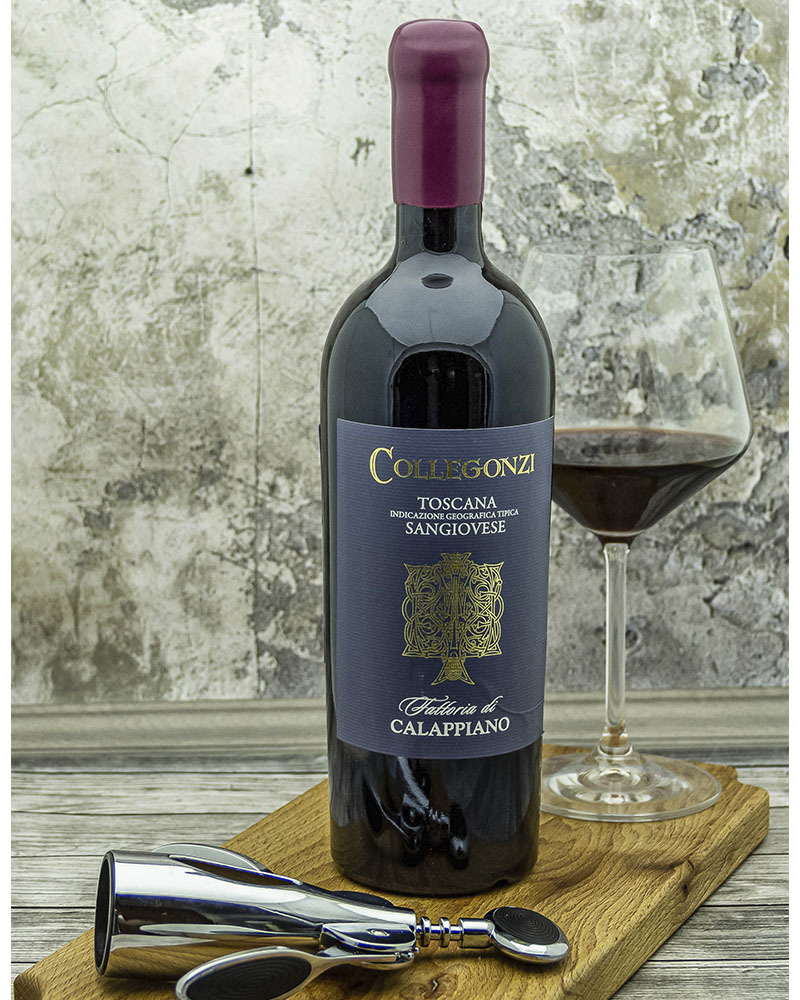 Вино Fattoria di Calappiano Санджовезе Коллегонци Красное Сухое 2015 г.у. 15,0% 0,75 л, Италия