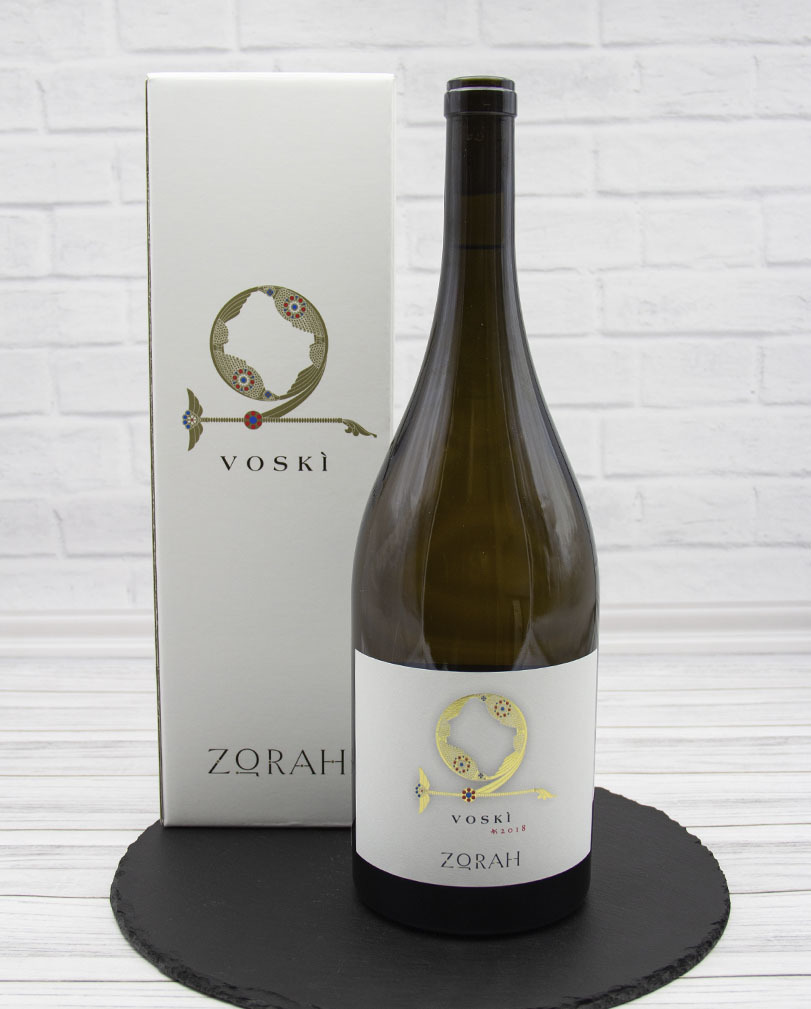 Вино Zorah Воски Белое Сухое 2018 г.у. 13,5% 1,5 л, Армения